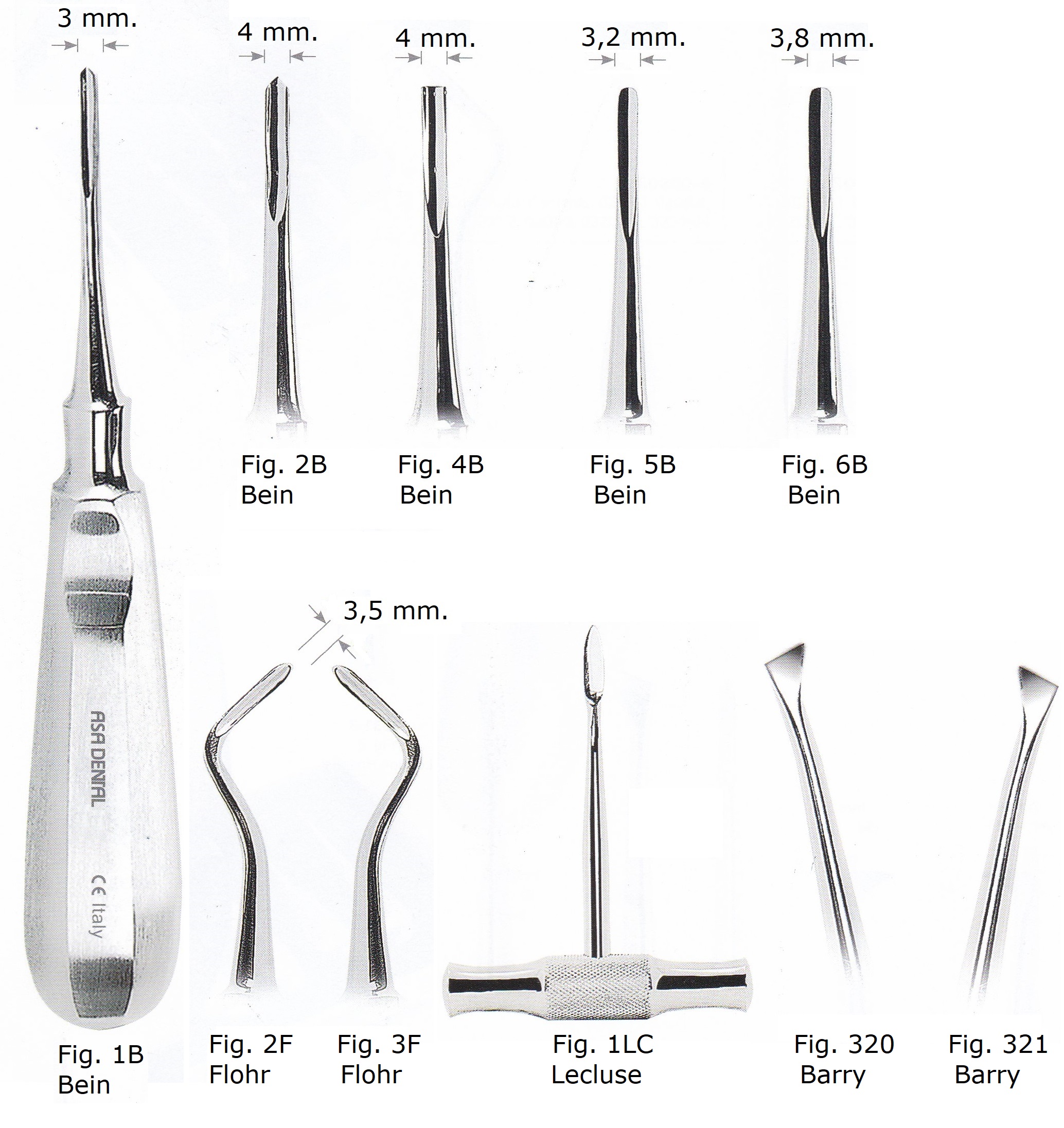 Leve Per Radici - Instruments D'extraction Dentaire Inférieure Neufs, Marque MEDSPO
