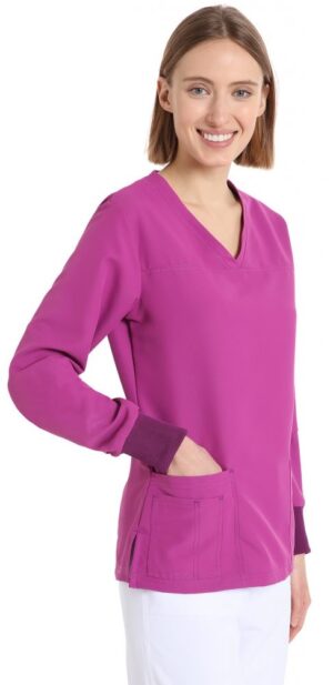 Casacca donna POWER in microfibra NO STIRO - manica lunga - immagine 1